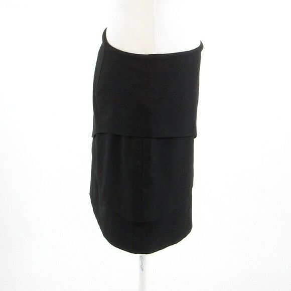 Ann Taylor LOFT black tiered skirt 4 - Picture 5 of 8